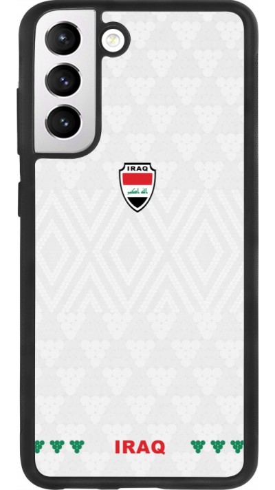 Samsung Galaxy S21 FE 5G Case Hülle - Silikon schwarz Irak 2026 personalisierbares Fussballtrikot