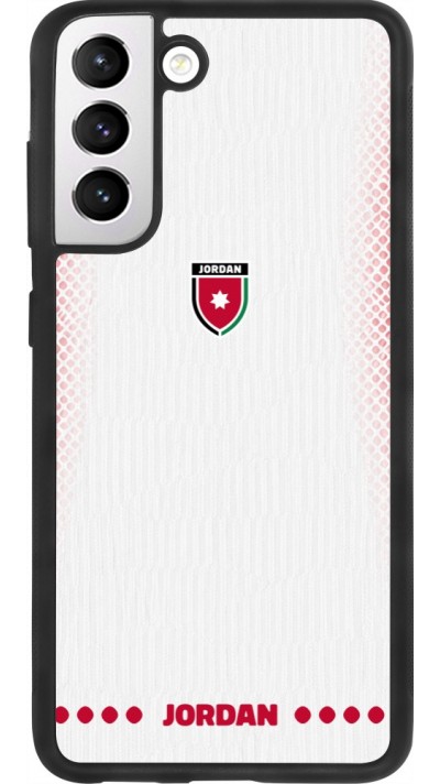 Samsung Galaxy S21 FE 5G Case Hülle - Silikon schwarz Jordanien 2026 personalisierbares Fussballtrikot