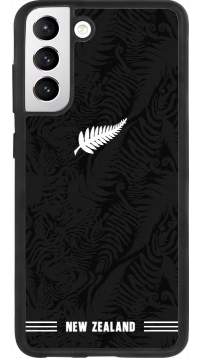 Samsung Galaxy S21 FE 5G Case Hülle - Silikon schwarz Neuseeland 2026 personalisierbares Fussballtrikot