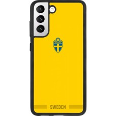 Samsung Galaxy S21 FE 5G Case Hülle - Silikon schwarz Schweden 2026 personalisierbares Fussballtrikot