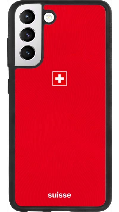 Samsung Galaxy S21 FE 5G Case Hülle - Silikon schwarz Schweiz 2026 personalisierbares Fussballtrikot
