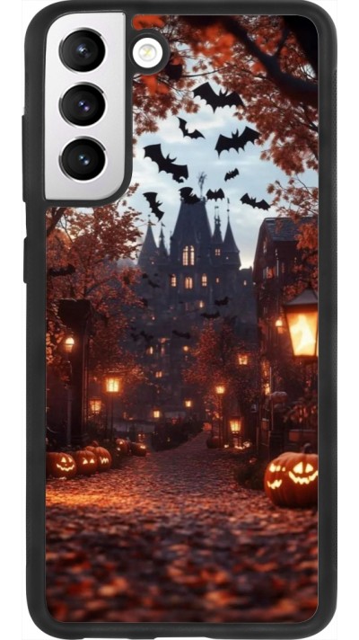 Samsung Galaxy S21 FE 5G Case Hülle - Silikon schwarz Halloween 2025 Haunted house