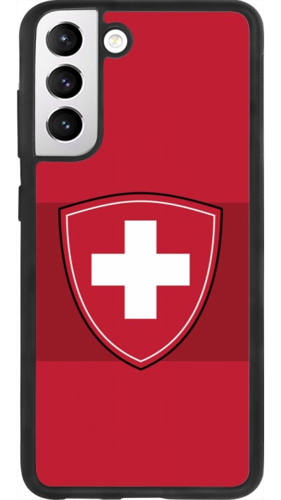 Samsung Galaxy S21 FE 5G Case Hülle - Silikon schwarz Hockey World Championship Ecusson Suisse