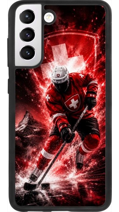 Samsung Galaxy S21 FE 5G Case Hülle - Silikon schwarz Hockey World Championship Player