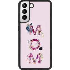 Coque Samsung Galaxy S21 FE 5G - Silicone rigide noir Mom 2024 girly mom