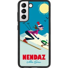 Samsung Galaxy S21 FE 5G Case Hülle - Silikon schwarz Nendaz Ski Downhill
