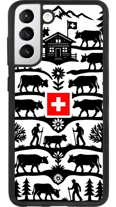 Coque Samsung Galaxy S21 FE 5G - Silicone rigide noir Poya Suisse 3