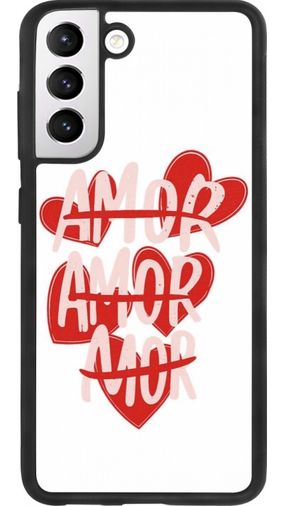 Samsung Galaxy S21 FE 5G Case Hülle - Silikon schwarz Saint Valentines Day 26 Amor