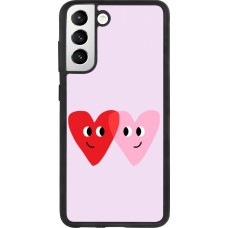 Samsung Galaxy S21 FE 5G Case Hülle - Silikon schwarz Saint Valentines Day 26 Heart