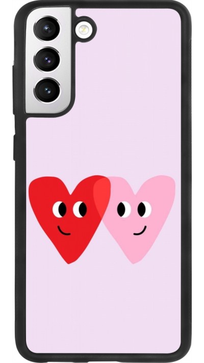 Samsung Galaxy S21 FE 5G Case Hülle - Silikon schwarz Saint Valentines Day 26 Heart