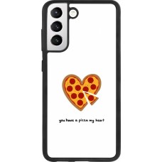 Samsung Galaxy S21 FE 5G Case Hülle - Silikon schwarz Saint Valentines Day 26 You have my pizza heart
