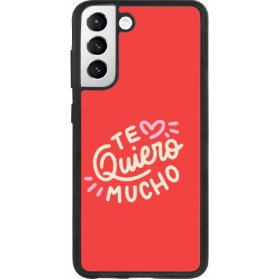 Samsung Galaxy S21 FE 5G Case Hülle - Silikon schwarz Saint Valentines Day 26 Te quiero mucho