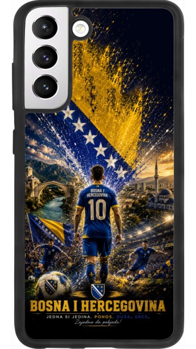 Samsung Galaxy S21 FE 5G Case Hülle - Silikon schwarz Fussball Bosnien und Herzegowina splash 2026