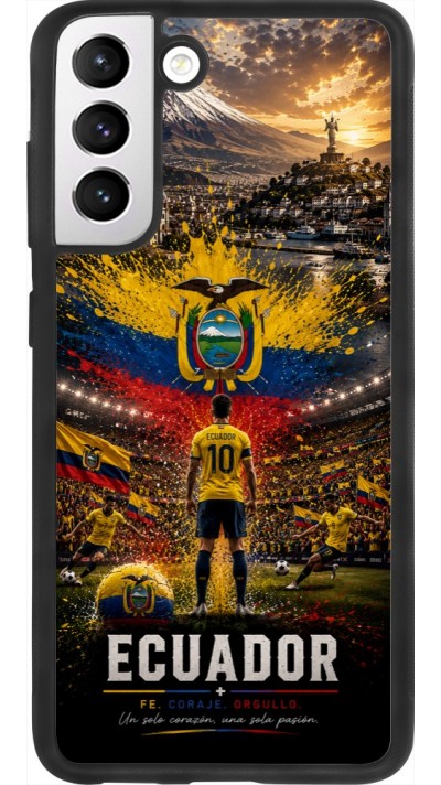 Samsung Galaxy S21 FE 5G Case Hülle - Silikon schwarz Fussball Ecuador splash 2026