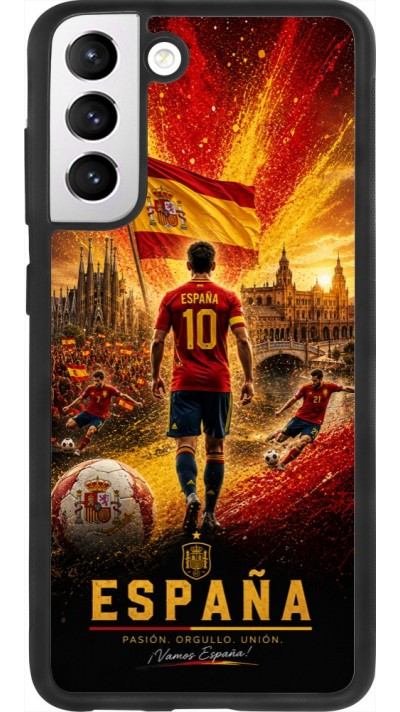 Samsung Galaxy S21 FE 5G Case Hülle - Silikon schwarz Fussball Espanien splash 2026