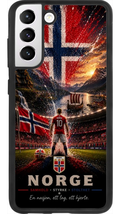 Samsung Galaxy S21 FE 5G Case Hülle - Silikon schwarz Fussball Norwegen splash 2026