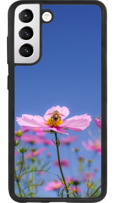 Samsung Galaxy S21 FE 5G Case Hülle - Silikon schwarz Bee on a flower 2026