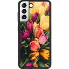 Samsung Galaxy S21 FE 5G Case Hülle - Silikon schwarz Bouquet of tulips 2026