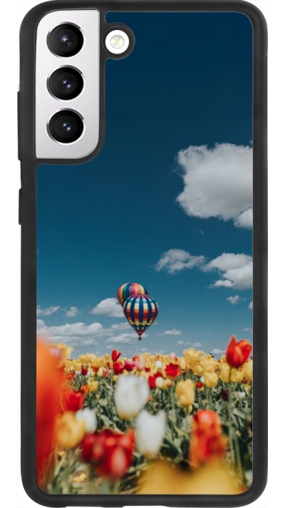 Samsung Galaxy S21 FE 5G Case Hülle - Silikon schwarz Hot air balloon 2026