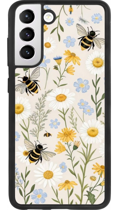 Samsung Galaxy S21 FE 5G Case Hülle - Silikon schwarz Pattern bees 2026