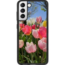 Samsung Galaxy S21 FE 5G Case Hülle - Silikon schwarz Tulips Spring 2026
