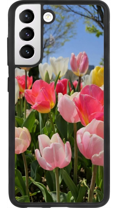 Samsung Galaxy S21 FE 5G Case Hülle - Silikon schwarz Tulips 2026