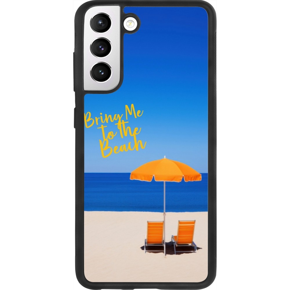 Samsung Galaxy S21 FE 5G Case Hülle - Silikon schwarz Summer 2025 Bring me to the beach