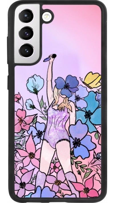 Samsung Galaxy S21 FE 5G Case Hülle - Silikon schwarz Taylor Swift Sketch - Pink