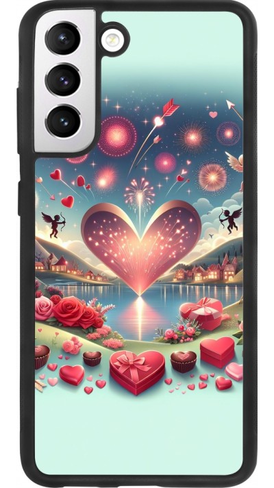 Samsung Galaxy S21 FE 5G Case Hülle - Silikon schwarz Valentin 2025 Schick