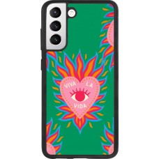 Samsung Galaxy S21 FE 5G Case Hülle - Silikon schwarz Viva la vida 2026