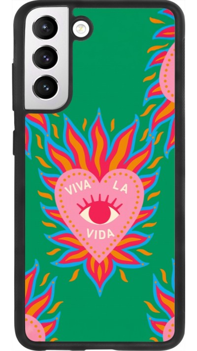 Samsung Galaxy S21 FE 5G Case Hülle - Silikon schwarz Viva la vida 2026