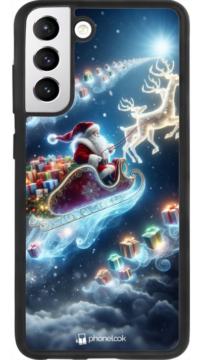 Samsung Galaxy S21 FE 5G Case Hülle - Silikon schwarz Weihnachten 2023 Verzauberter Weihnachtsmann