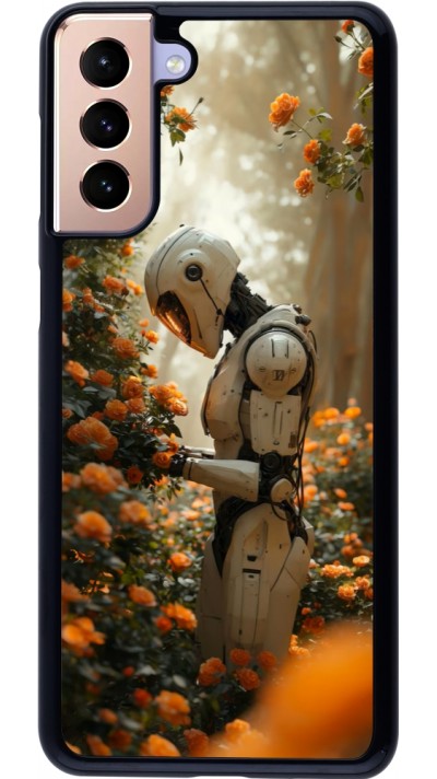 Coque Samsung Galaxy S21+ 5G - Astronaut flowers 2025