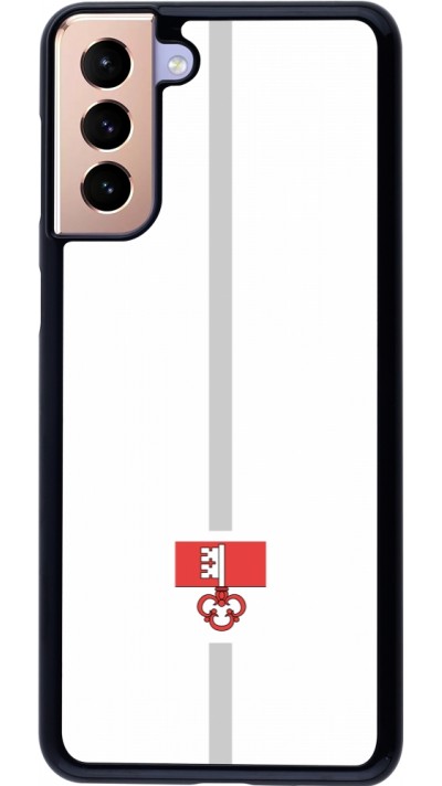 Samsung Galaxy S21+ 5G Case Hülle - Kanton OW weiss