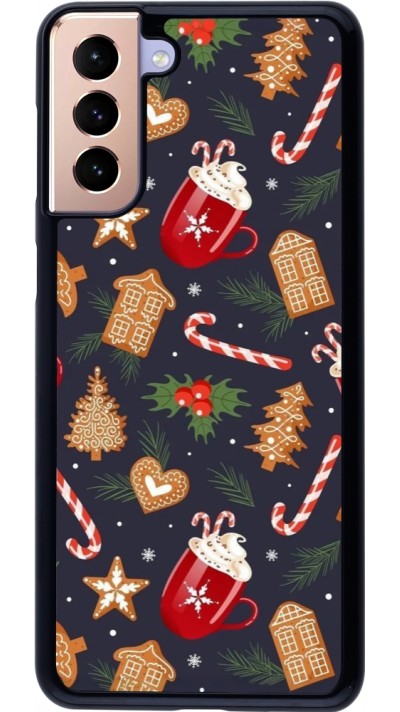 Samsung Galaxy S21+ 5G Case Hülle - Christmas 25 Pattern Gingerbread House