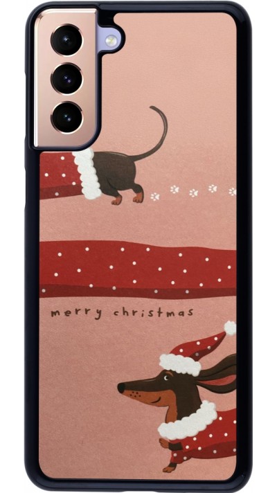 Samsung Galaxy S21+ 5G Case Hülle - Christmas 25 Teckel Merry Xmas