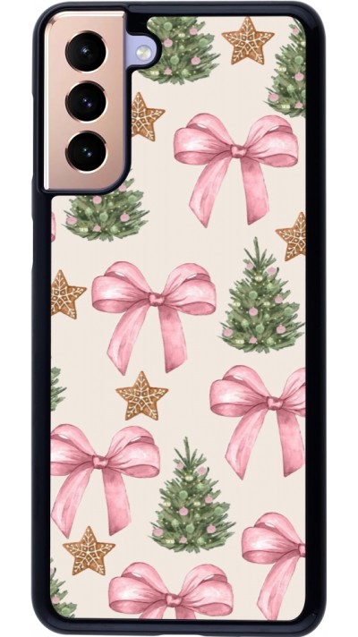 Samsung Galaxy S21+ 5G Case Hülle - Christmas 25 Vintage Ribbons