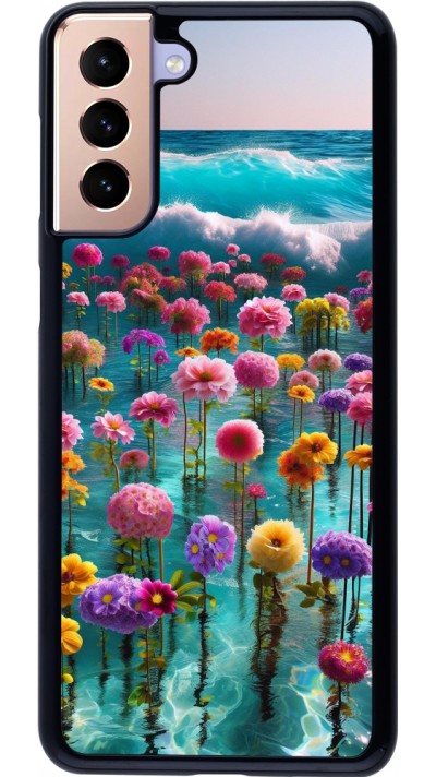 Coque Samsung Galaxy S21+ 5G - Flower sea waves