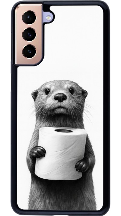 Coque Samsung Galaxy S21+ 5G - Loutre papier de toilette