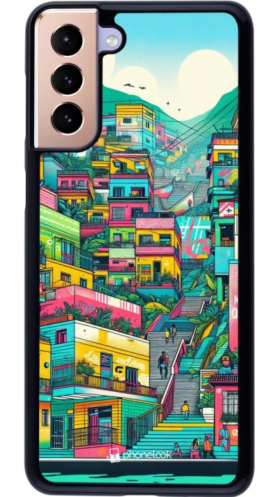 Samsung Galaxy S21+ 5G Case Hülle - Medellin Comuna 13 Kunst