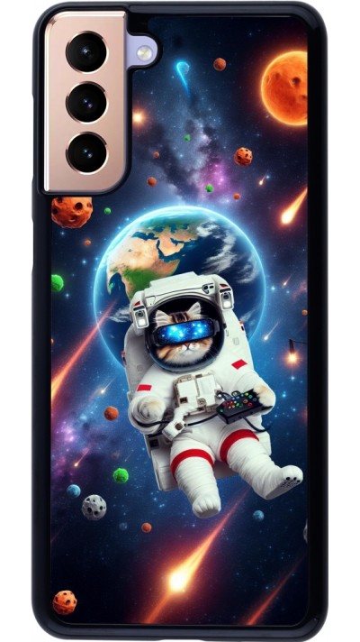 Samsung Galaxy S21+ 5G Case Hülle - VR SpaceCat Odyssee