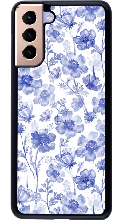 Samsung Galaxy S21+ 5G Case Hülle - Spring 23 watercolor blue flowers