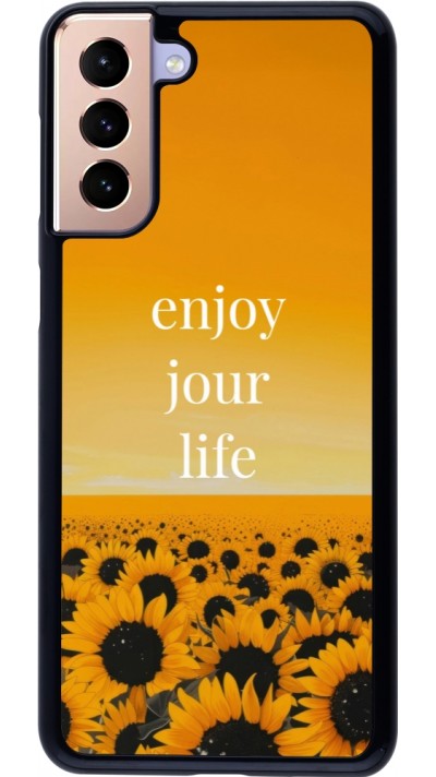 Samsung Galaxy S21+ 5G Case Hülle - Summer 2025 Enjoy your life