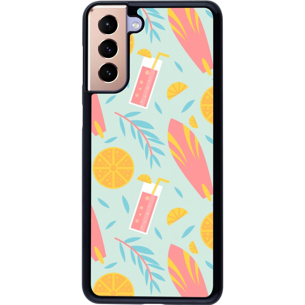 Samsung Galaxy S21+ 5G Case Hülle - Summer 2025 Pattern citron