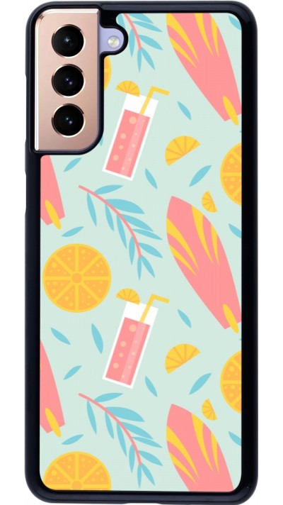 Samsung Galaxy S21+ 5G Case Hülle - Summer 2025 Pattern citron