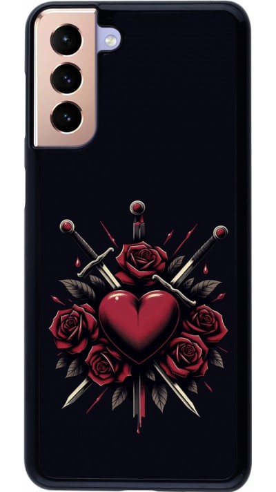 Samsung Galaxy S21+ 5G Case Hülle - Valentine 2024 gothic love
