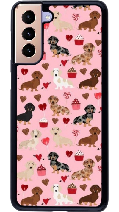 Samsung Galaxy S21+ 5G Case Hülle - Valentine 2024 puppy love
