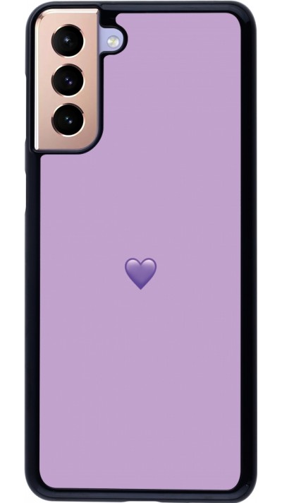 Samsung Galaxy S21+ 5G Case Hülle - Valentine 2023 purpule single heart