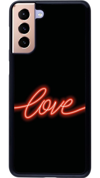 Samsung Galaxy S21+ 5G Case Hülle - Valentine 2023 neon love