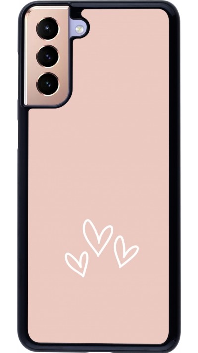 Samsung Galaxy S21+ 5G Case Hülle - Valentine 2023 three minimalist hearts